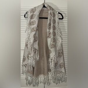 Raj Women’s Skull Tassel‎ Border Poncho Vest Size OS